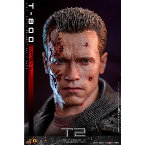 Terminator: T-800 Battle Damaged Version 2.0 Movie Masterpiece Action Figure 1/6 32 cm