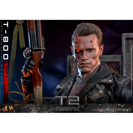 Terminator: T-800 Battle Damaged Version 2.0 Movie Masterpiece Action Figure 1/6 32 cm