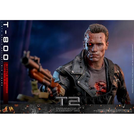 Terminator: T-800 Battle Damaged Version 2.0 Movie Masterpiece Action Figure 1/6 32 cm