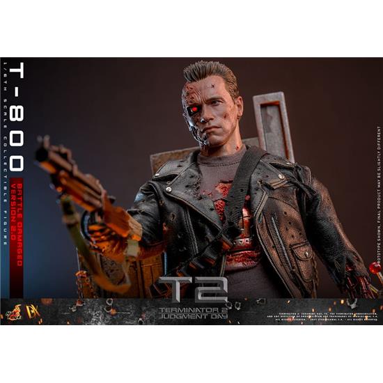 Terminator: T-800 Battle Damaged Version 2.0 Movie Masterpiece Action Figure 1/6 32 cm