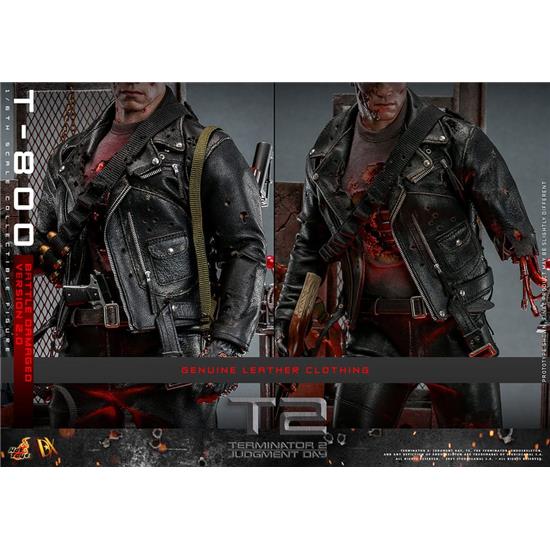 Terminator: T-800 Battle Damaged Version 2.0 Movie Masterpiece Action Figure 1/6 32 cm