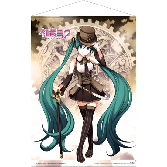 Diverse: Steampunk Miku Wallscroll 50 x 70 cm