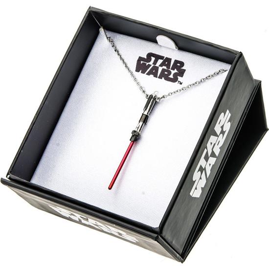 Star Wars: Star Wars Stainless Steel Pendant with Chain Red Light Saber