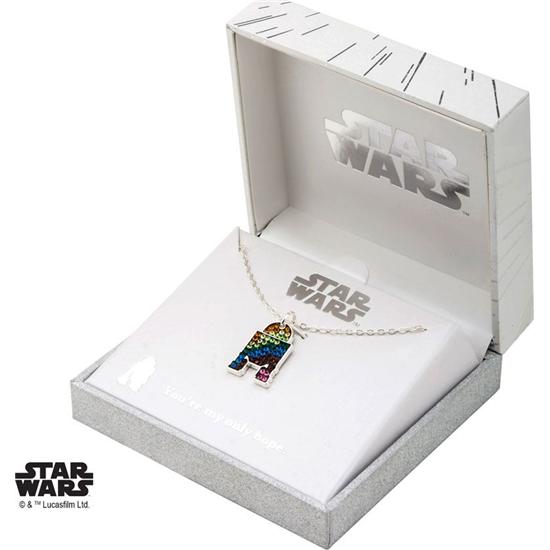 Star Wars: Star Wars Pendant & Necklace Rainbow R2-D2 (silver plated)