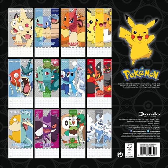 Pokémon: Pokemon 2019 Kalender