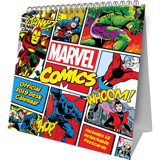 Marvel: Marvel Comics Bord Kalender 2019