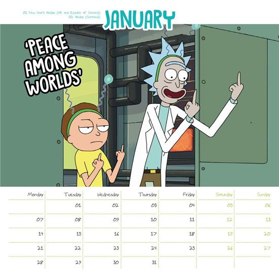 Rick and Morty: Rick & Morty Bord Kalender 2019