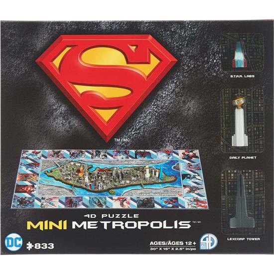 Superman: Superman 4D Mini Puzzle Metropolis (833 pieces)