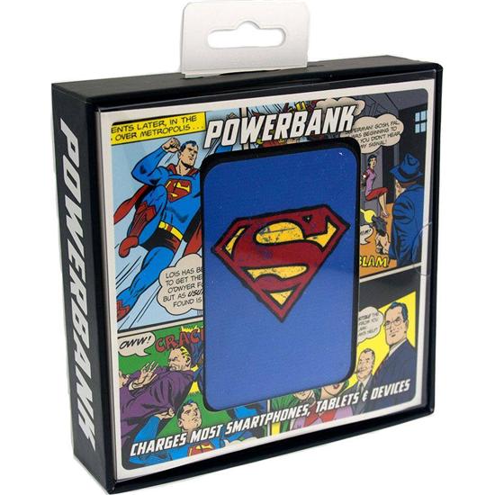 Superman: Superman Credit Card Sized Power Bank 5000 mAh Logo