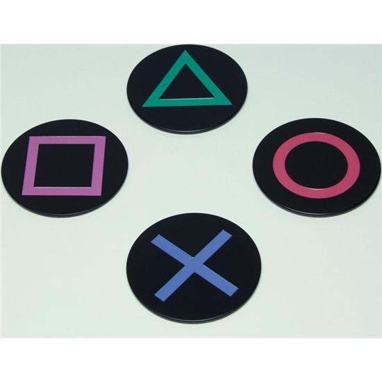 Sony Playstation: PlayStation Icons Bordskåner 4-Pak