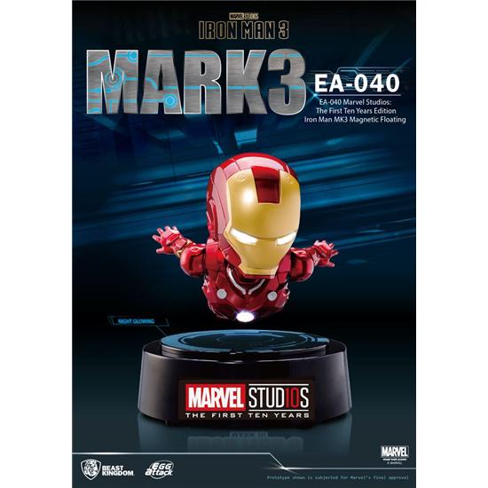 Iron Man: Iron Man 3 Egg Attack Floating Model Iron Man Mark III The First Ten Years Edition 16 cm