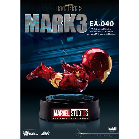 Iron Man: Iron Man 3 Egg Attack Floating Model Iron Man Mark III The First Ten Years Edition 16 cm