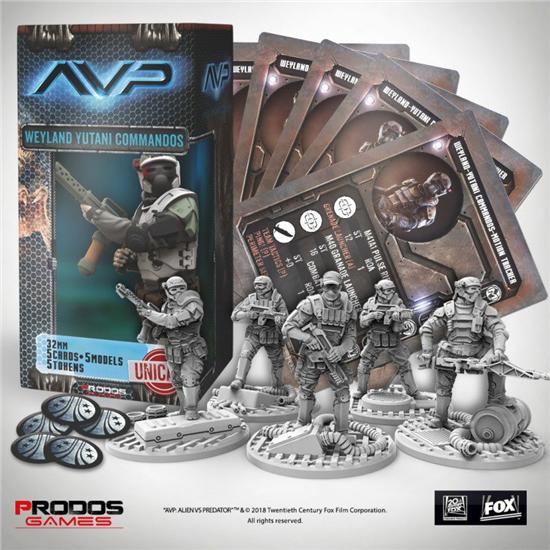Predator: AvP Tabletop Game The Hunt Begins Expansion Weyland Yutani Commandos UniCast Edition