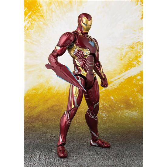 Avengers: Avengers Infinity War S.H. Figuarts Action Figure Iron Man MK50 Nano Weapons Tamashii Web Ex. 16 cm