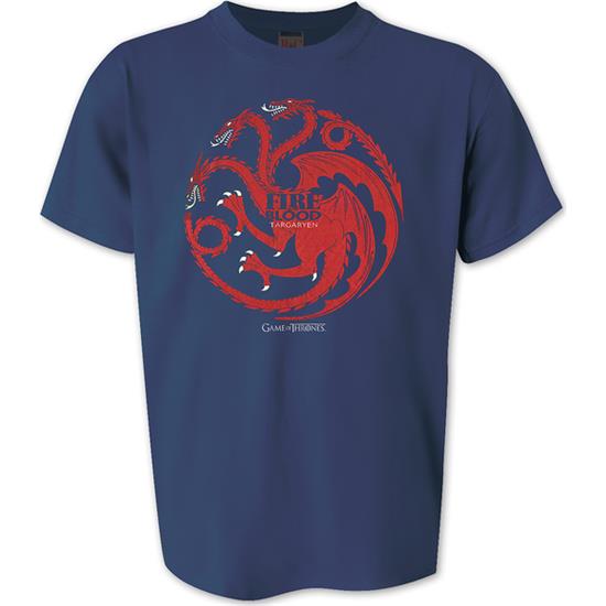 Game Of Thrones: Targaryen - Fire And Blood t-shirt - Blå