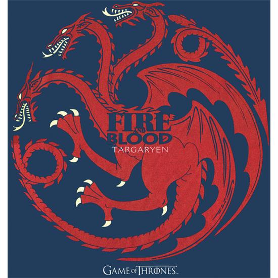 Game Of Thrones: Targaryen - Fire And Blood t-shirt - Blå