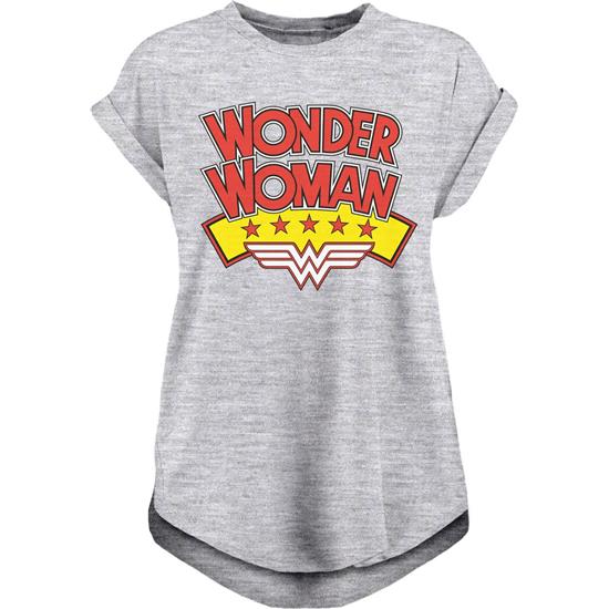 Marvel: Wonder Woman Stacked Logo T-Shirt (dame model)