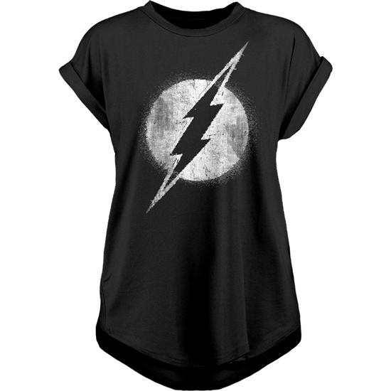 Flash: The Flash Mono Distressed T-Shirt (dame model)