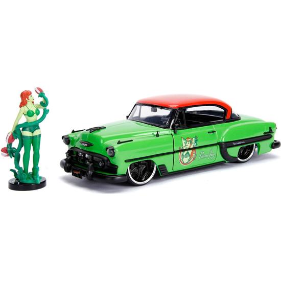 DC Comics: DC Bombshells Diecast Model Hollywood Rides 1/24 1953 Chevy Bel Air Hard Top with Poison Ivy Figure