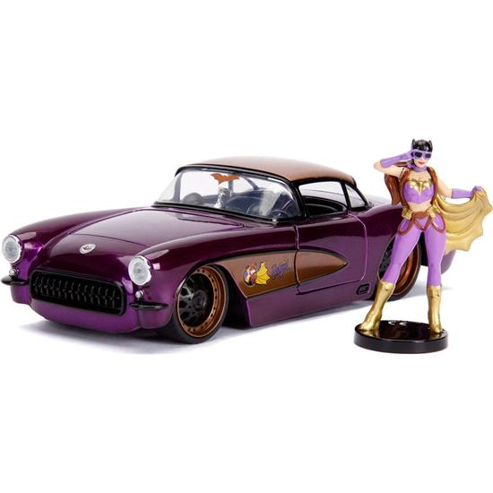 DC Comics: DC Bombshells Diecast Model Hollywood Rides 1/24 1957 Chevy Corvette with Batgirl Figure