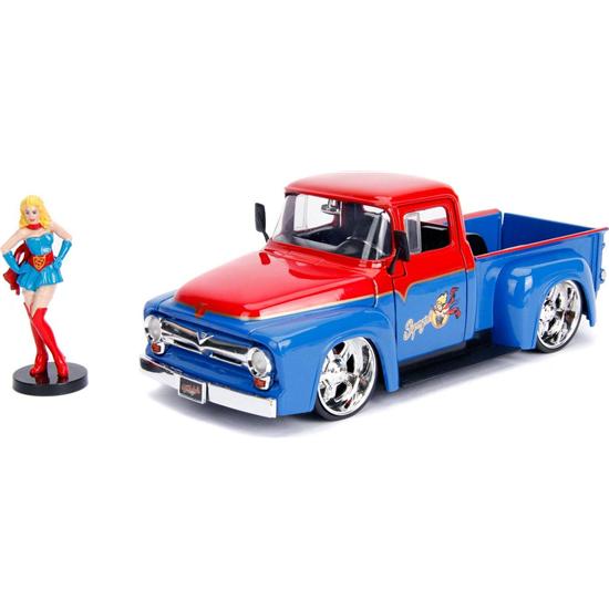DC Comics: DC Bombshells Diecast Model Hollywood Rides 1/24 1956 Ford F100 with Super Girl Figure