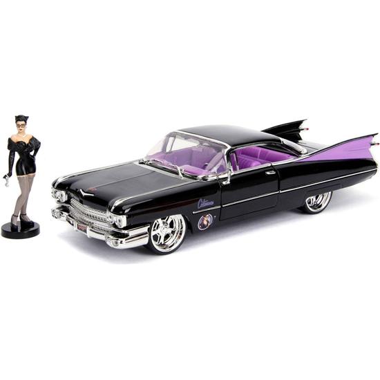 DC Comics: DC Bombshells Diecast Model Hollywood Rides 1/24 1959 Cadillac with Catwoman Figure