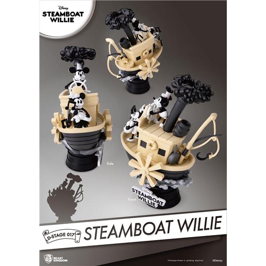 Steamboat Willie: Steamboat Willie D-Stage PVC Diorama Mickey & Minnie 15 cm