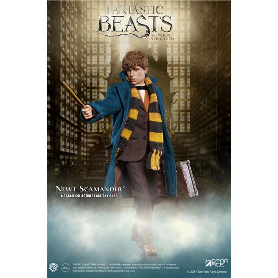Fantastiske Skabninger: Fantastic Beasts My Favourite Movie Action Figure 1/6 Newt Scamander Grey Coat Ver. 30 cm