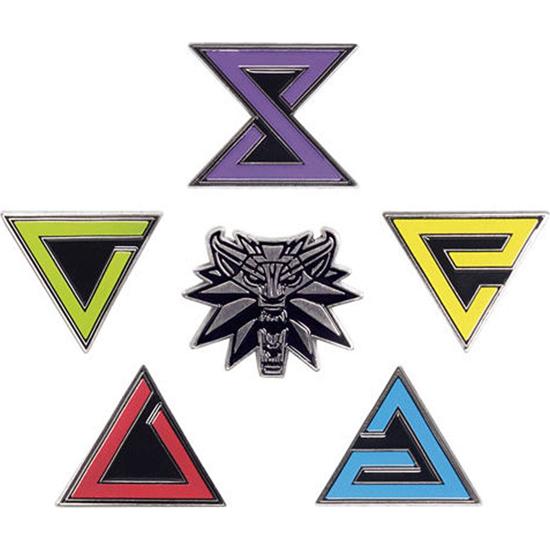 Witcher: Witcher 3 Wild Hunt Pin Badges 6-Pack