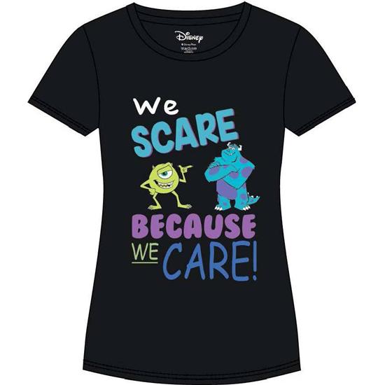 Monsters: We Scare Because We Care T-Shirt (dame model)