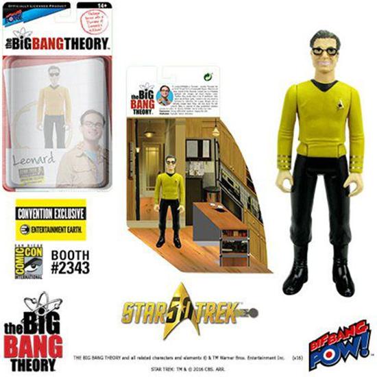 Big Bang Theory: The Big Bang Theory Action Figures with Diorama Set Leonard TOS EE Exclusive 10 cm
