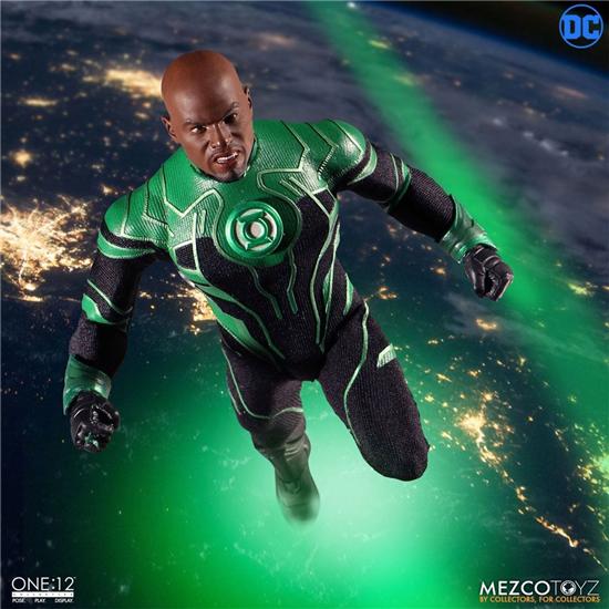 Green Lantern: DC Comics Light-Up Action Figure 1/12 John Stewart - The Green Lantern 17 cm