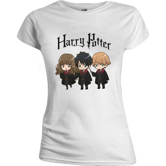 Harry Potter: Chibi Harry Hermione Ron T-Shirt (dame model)