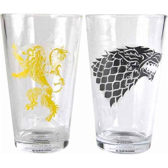 Game Of Thrones: Stark & Lannister Glas 2-Pak