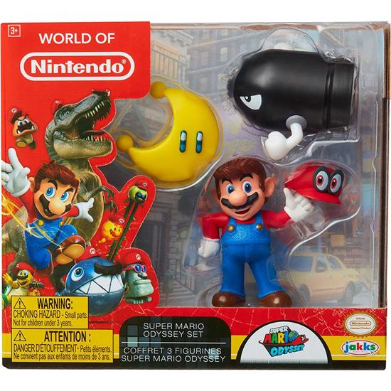 Super Mario Bros.: World of Nintendo Mini Figure 3-Pack Super Mario Odyssey 6 cm