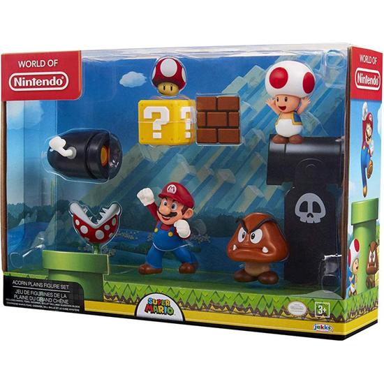Super Mario Bros.: World of Nintendo Mini Figure 5-Pack New Super Mario Bros. U Acorn Plains 6 cm