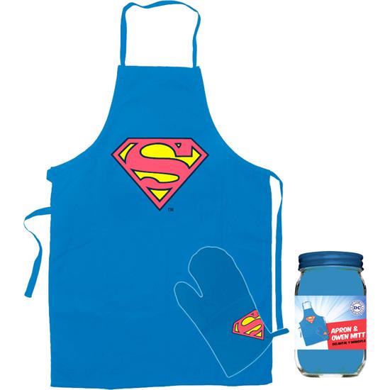 Superman: Logo Forklæde og handske
