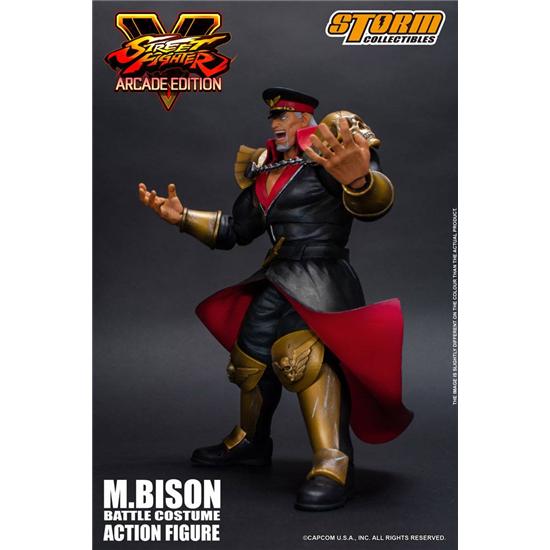 Street Fighter: Street Fighter V Arcade Edition Action Figure 1/12 M. Bison Battle Costume 18 cm