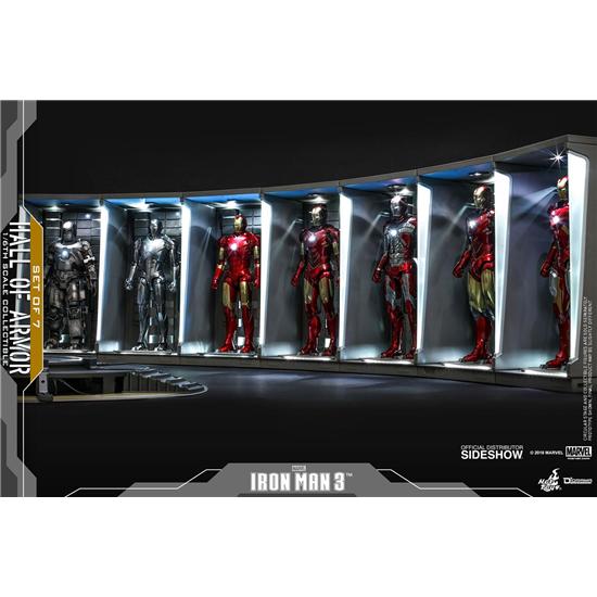 Iron Man: Iron Man 3 Diorama Set 1/6 Hall of Armor 38 cm 7-pack