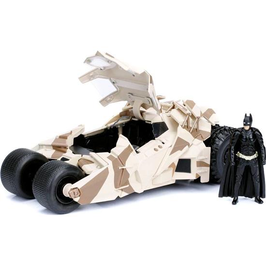 Batman: Batman The Dark Knight Diecast Model 1/24 2008 Batmobile Camo with figure