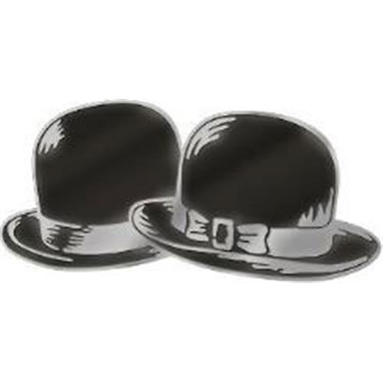 Gøg og Gokke: Bowler Hats Metal Pin