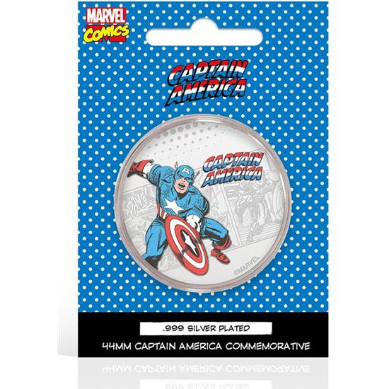 Captain America: Marvel Collectable Coin Captain America (silver plated)