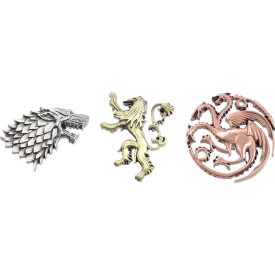 Game Of Thrones: House Crests Pins Sæt 3 Pak
