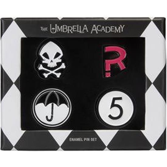 Umbrella Academy: Pin og Badges Sæt 4-Pak