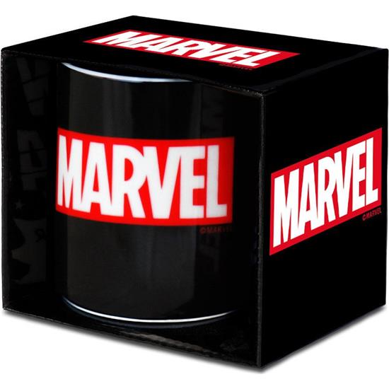 Marvel: Sort Marvel Logo Krus