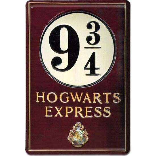 Harry Potter: Platform 9 3/4 3D Tin Skilt  20 x 30 cm