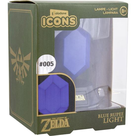 Nintendo: Blue Rupee 3D Icon Light 10 cm
