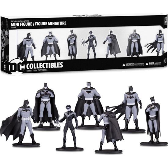 Batman: Batman Black & White PVC Minifigure 7-Pack Box Set #1 10 cm