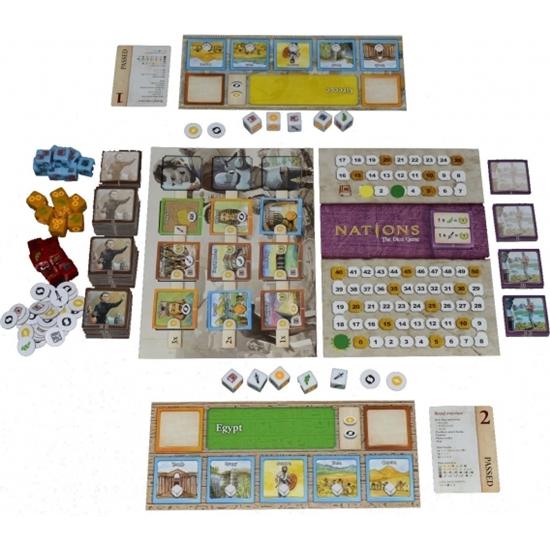 Diverse: Nations: The Dice Game - med Unrest Expansion