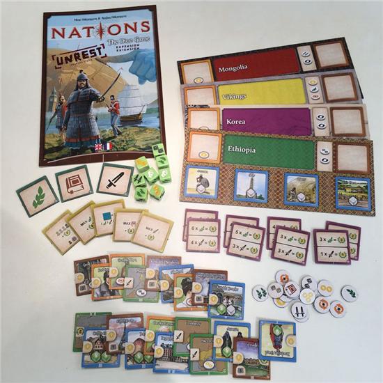 Diverse: Nations: The Dice Game - med Unrest Expansion